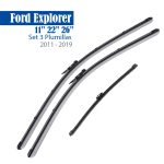 Plumillas Set x3 Limpiaparabrisas Ford Explorer 2011 - 2019