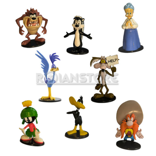 Juguete Coyote Taz Correcamino Pato Lucas Marvin Set 8 Und