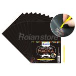 Pack Cartulina Hand Magica Arcoiris A4 80unid Raspa y Dibuja