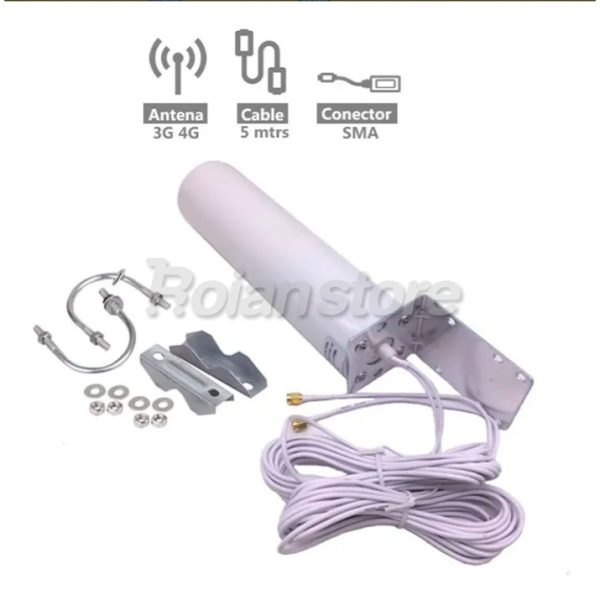 Antena Exterior Interior 4G 3G Modem Huawei ZTE Conector SMA