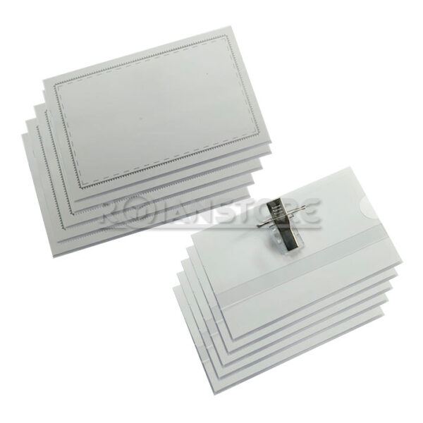 Porta Credencial con Apretador Alfiler Gancho Pack 350 Und