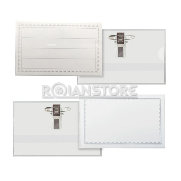 Porta Credencial Hand 90 x 55 Lineada Blanca Pack 190 Unid