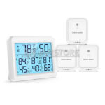 Medidor Temperatura Humedad Inalambrico Int Ext 3 Sensores