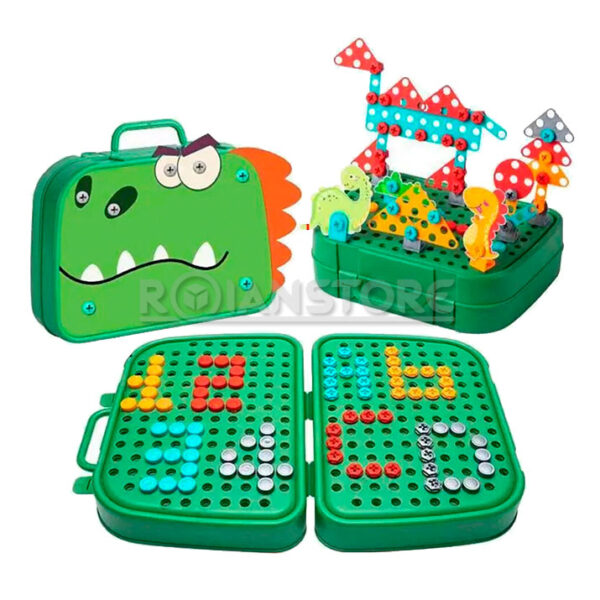 Juguete Kit Herramientas Niños Educativo 230 piezas 2D/3D