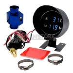 Reloj Digital Medidor Temperatura Agua Voltaje 32mm Pedestal