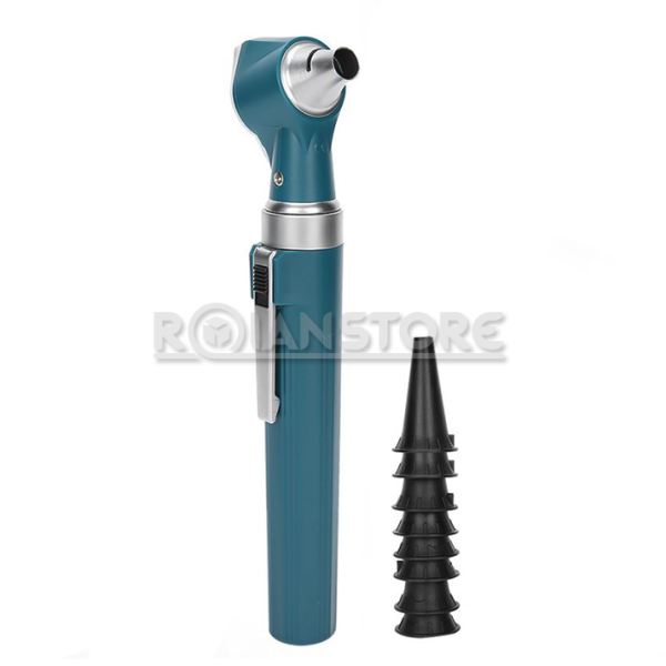 Kit Portatil Otoscopio Diagnostico Oido Luz Led Zoom x3 Verde