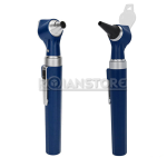 Kit Portatil Otoscopio Diagnostico Oido Luz Led Zoom x3 Azul - Imagen 2