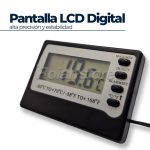 Termometro Digital Refrigerador Sonda y Alarma Max Min C° F° Mod2 - Imagen 2