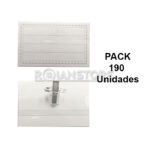 Porta Credencial Hand 90 x 55 Lineada Blanca Pack 190 Unid - Imagen 3