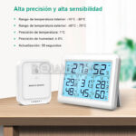 Medidor Temperatura Humedad Inalambrico Int Ext 3 Sensores - Imagen 4