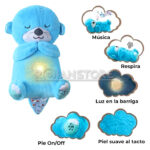Peluche Nutria Celeste Relajante Compañera Respiracion 25cm - Imagen 3