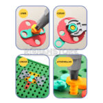 Juguete Kit Herramientas Niños Educativo 230 piezas 2D/3D - Imagen 9