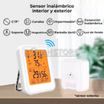 Sensor Medidor Temperatura humedad Int Ext Inalambrico - Imagen 3