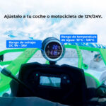 Reloj Digital Medidor Temperatura Agua Voltaje 32mm Pedestal - Imagen 3