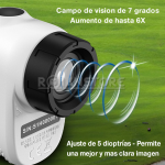 Telemetro Laser 600 M Medidor Distancia Velocidad Golf Caza - Imagen 4