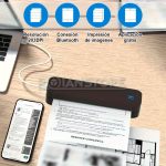 Impresora Termica A4 Portatil Bluetooth Con Rollo Papel Mod2 - Imagen 3