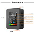 Monitor Calidad Aire 5x1 CO2 HCHO TVCO Temperatura Humedad (N) - Imagen 10