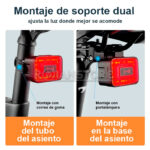 Luz LED Trasera Radar Bicicleta Impermeable IP64 Ciclismo - Imagen 5