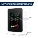 Monitor Calidad de Aire 6 en 1 HCHO TVOC PM2.5 PM10 CO CO2 - Imagen 5