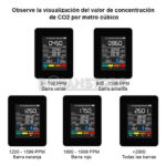 Monitor Calidad Aire 5x1 CO2 HCHO TVCO Temperatura Humedad (N) - Imagen 5