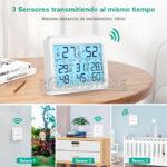 Medidor Temperatura Humedad Inalambrico Int Ext 3 Sensores - Imagen 11