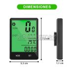 Ciclocomputador Odometro Bicicleta Velocimetro Inalambrico Mod2 - Imagen 6
