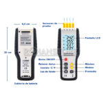 Termometro Digital 4 Canales HTI HT-9815 -200 A 1372 °C - Imagen 24