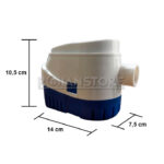 Bomba Achique Automatica 12V 6A Sumergible 1100GPH Sentina - Imagen 6