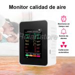 Monitor Calidad de Aire 6 en 1 HCHO TVOC PM2.5 PM10 CO CO2 - Imagen 6
