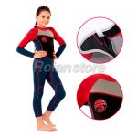 Traje Surf Neopreno Unisex Niños Talla XXL Azul Rojo