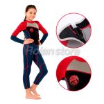 Traje Surf Neopreno Unisex Niños Talla M Azul Rojo