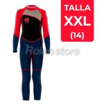 Traje Surf Neopreno Unisex Niños Talla XXL Azul Rojo - Imagen 3
