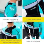 Traje Surf Neopreno Unisex Niños Talla XXL Negro Celeste - Imagen 4