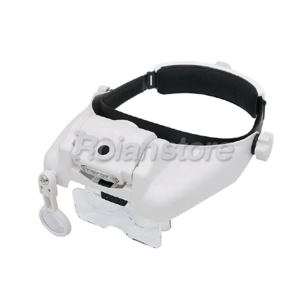 Optivisor Cintillo Lupa Led 5 Lentes 1.0 1.5 2.0 2.5 3.5 8x A Pila
