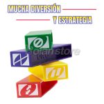 Juego Mesa UNO Stacko Bloques Apilables Multicolor Familiar - Imagen 2