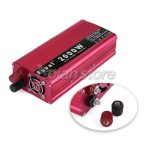 Inversor Voltaje Auto 2000w DC 12v AC 220v 1 Puerto USB Rojo - Imagen 2