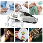 Optivisor Cintillo Lupa Led 5 Lentes 1.0 1.5 2.0 2.5 3.5 8x A Pila - Imagen 4