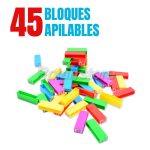 Juego Mesa UNO Stacko Bloques Apilables Multicolor Familiar - Imagen 4
