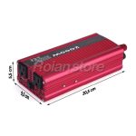 Inversor Voltaje Auto 2000w DC 12v AC 220v 1 Puerto USB Rojo - Imagen 6