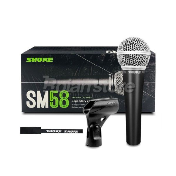 Microfono Shure SM58 Dinamico Profesional Vocal Cardioide