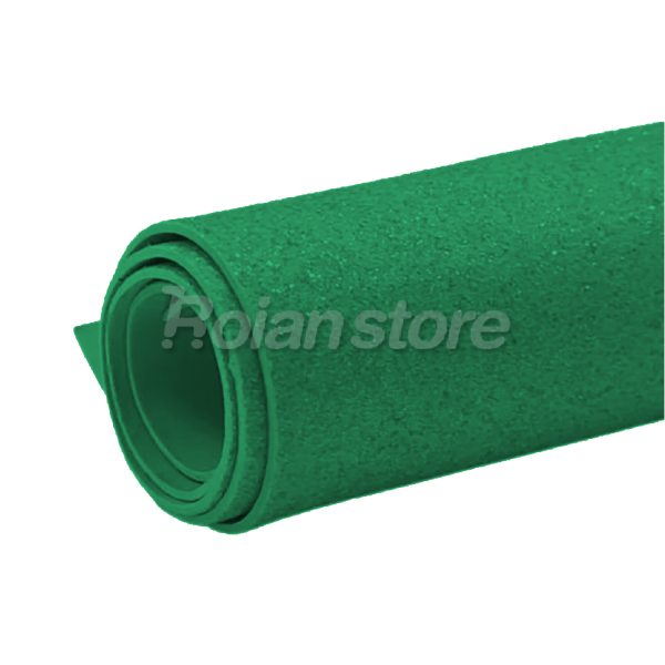 Pack 5 Pliegos Goma Eva Glitter 60x40cm Espesor 2mm Verde Oscuro