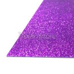 Pack 5 Pliegos Goma Eva Glitter 60x40cm Espesor 2mm Lila - Imagen 2