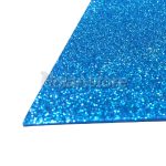 Pack 5 Pliegos Goma Eva Glitter 60x40cm Espesor 2mm Azul Claro - Imagen 2