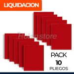 Pack x10 Carton Artel Forrado Rojo 53x75 Cm Liquidacion - Imagen 5