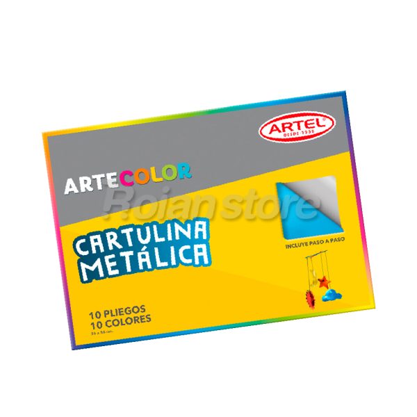 Pack 3und Cartulina Color Metalico Varios 10 Pliegos 26x36