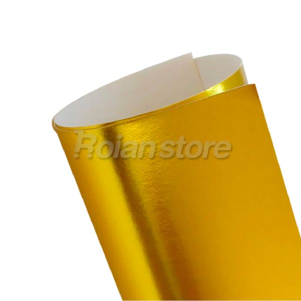 Cartulina Metalizada Dorada 50x70 Set 10 Pliegos Manualidades