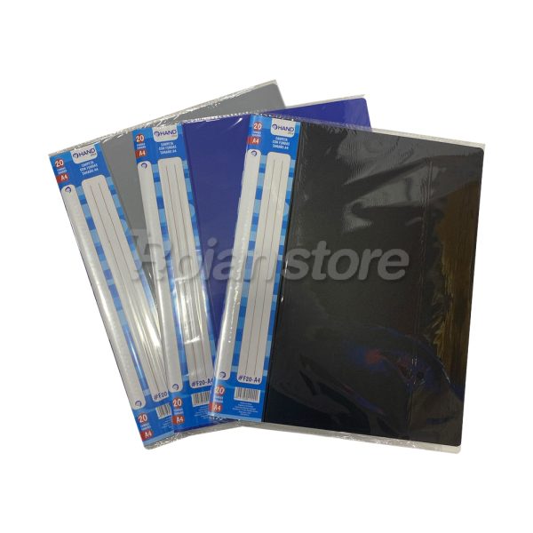 Pack 14und Carpeta 10 Fundas Transparentes A4 Hand