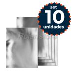 Cartulina Metalizada Plateada 50x70 Set 10 Pliegos Manualidades - Imagen 2