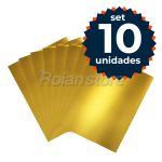 Cartulina Metalizada Dorada 50x70 Set 10 Pliegos Manualidades - Imagen 2