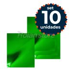 Cartulina Metalizada Verde 50x70 Set 10 Pliegos Manualidades - Imagen 2